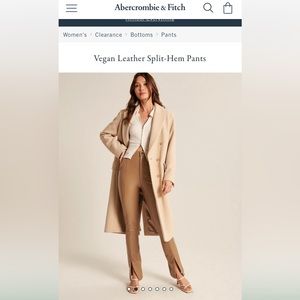 NWT | Abercrombie & Fitch Skinny Ultra High Rise leather pants  SIZE 28